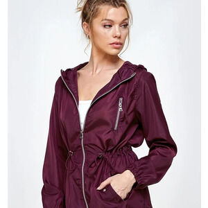 COPY - COPY - Wine Ambiance Lightweight Windbreaker Jack…